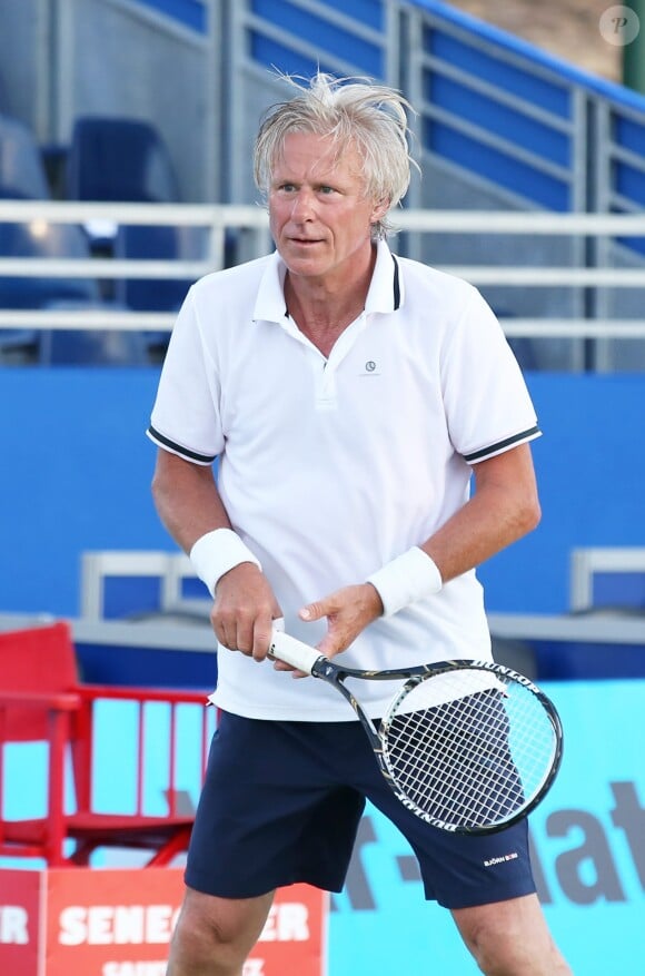 Björn Borg lors de la 4ème édition du Classic Tennis Tour à Saint-Tropez, le 12 juillet 2014.