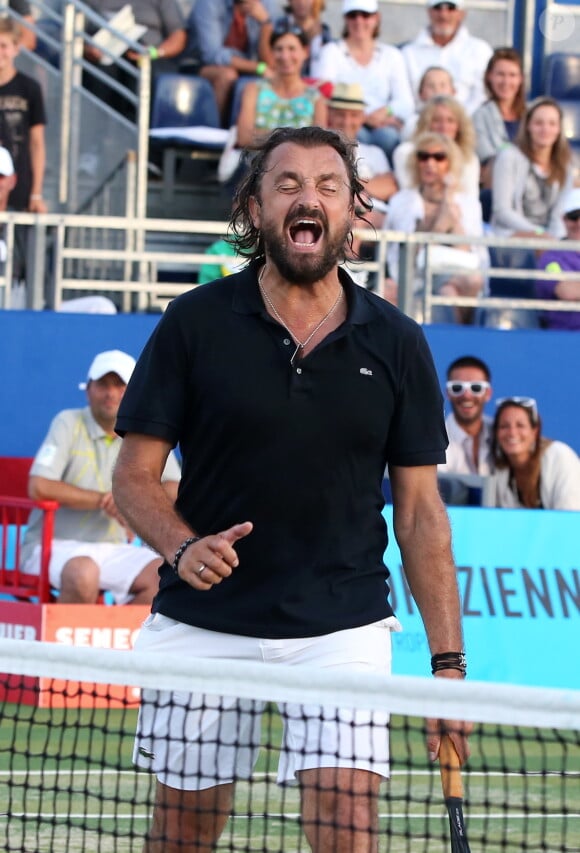 Henri Leconte lors de la 4ème édition du Classic Tennis Tour à Saint-Tropez, le 12 juillet 2014.