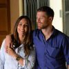 Xabi Alonso et sa femme Nagore Aramburu en vacances à Portofino (Italie) le 14 juillet 2014.