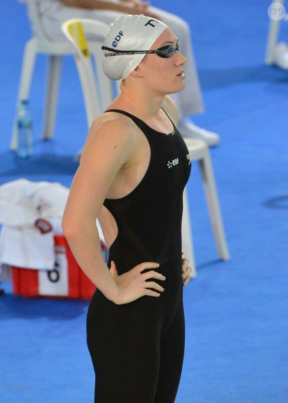Camille Muffat lors des championnats d'Europe petit bassin à Chartres le 25 novembre 2012
