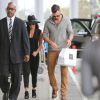 Lea Michele et son nouveau petit ami Matthew Paetz à l'aéroport de Los Angeles, le 15 juillet 2014.