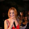 Lindsay Lohan lors d'un gala de récompenses à l'Ischia Global Festival à l'hôtel Mezzatorre, Ischia, Italie, le 15 juillet 2014.