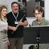 La reine Letizia d'Espagne lance les cours d'été de l'école internationale de musique de la fondation du prince des Asturies au conservatoire supérieur de musique Eduardo Martínez Torner à Oviedo, le 18 juillet 2014.