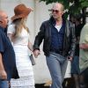 Johnny Depp et sa fiancée Amber Heard - Amber Heard rend visite à son fiancé Johnny Depp sur le tournage de "Black Mass" à Lynn dans le Massachusetts le 21 juillet 2014.