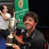 Newly crowned US Open champion Rory McIlroy après avoir triomphé à l'US Open au Holywood Golf Club, le 22 juin 2011