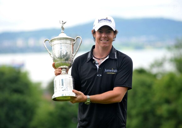 Rory McIlroy après sa victoire à l'US Open à l'Holywood Golf Club, County Down, à Holywood, le 22 juin 2011