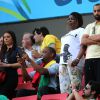 La compagne de Paul Pogba lors du match France - Nigeria à Brasilia au Brésil, le 30 juin 2014