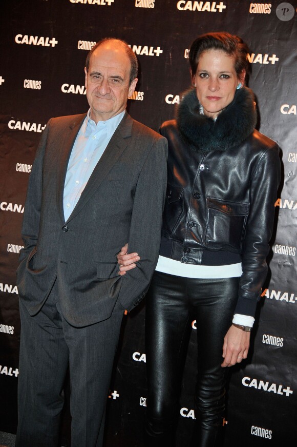 Pierre Lescure et Hélène Fillières - Soirée Canal+ au Park à Mougins à l'occasion du 67e Festival de Cannes, le 16 mai 2014.