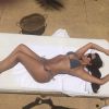 Kim Kardashian en bikini au Mexique. Juillet 2014.