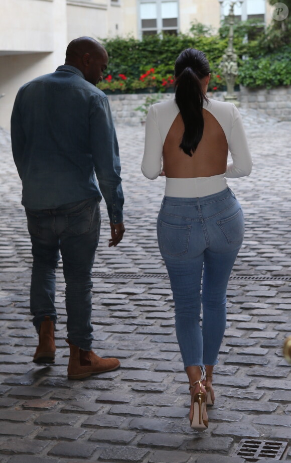 Kanye West et Kim Kardashian à Paris, le 18 mai 2014.