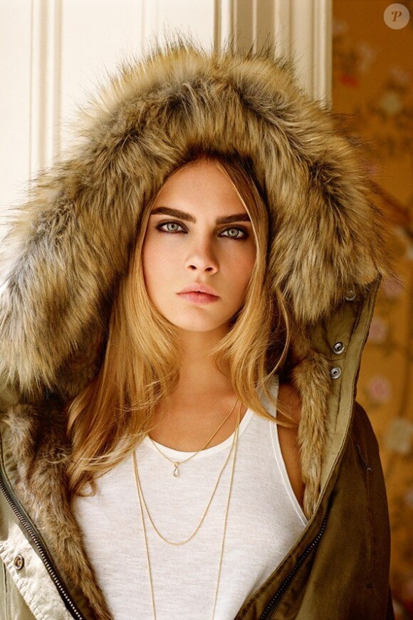 Cara Delevingne, star de la campagne automne-hiver 2014 de Topshop. Photo par Alasdair McLellan.