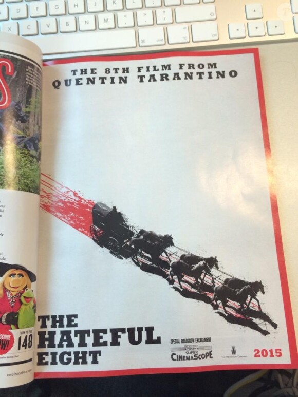 Un journaliste d'Empire a posté le premier poster promotionnel de The Hateful Eight, prochain film de Quentin Tarantino.