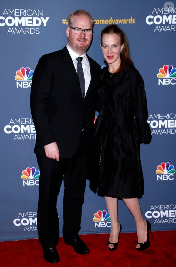 Jim Gaffigan et son épouse Jeannie Noth à New York, le 26 avril 2014.