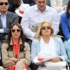 Elsa Zylberstein et Sylvie Vartan aux Internationaux de France de tennis de Roland Garros à Paris, le 1er juin 2014.