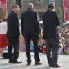 Le prince Albert II de Monaco a pris part, au Puy du Fou le 25 juillet 2014, à une cérémonie de remise d'un chèque de 50 000 euros au père Pedro pour son association Akamasoa.