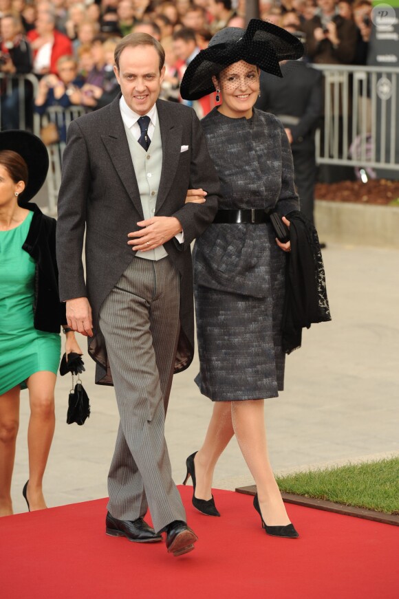 Le prince Jean d'Orléans et la princesse Philomena au mariage du grand-duc héritier Guillaume de Luxembourg le 20 octobre 2012. Le couple a accueilli le 30 juillet 2014 son troisième enfant, la princesse Louise-Marguerite.