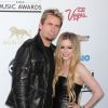 Avril Lavigne et Chad Kroeger lors de la soirée "2013 Billboard Music Awards" au "MGM Grand Garden Arena" à Las Vegas, le 19 mai 2013.
