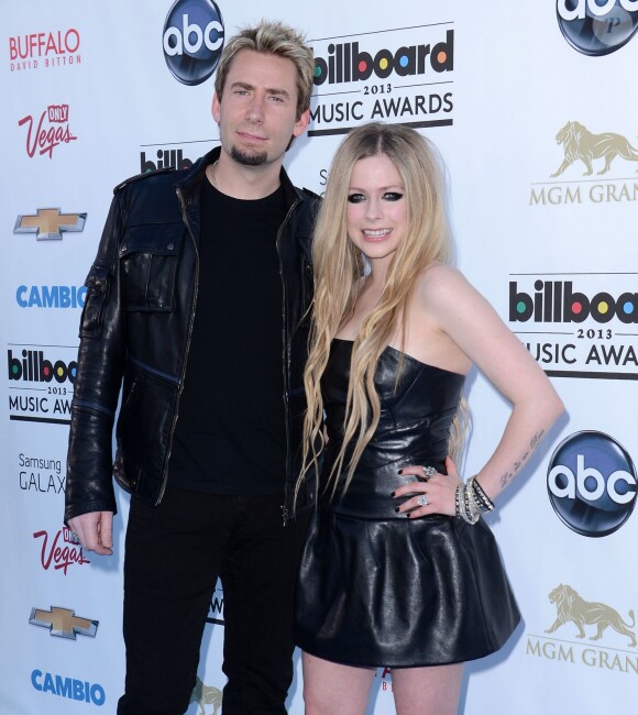 Avril Lavigne et Chad Kroeger à Las Vegas, le 19 mai 2013.