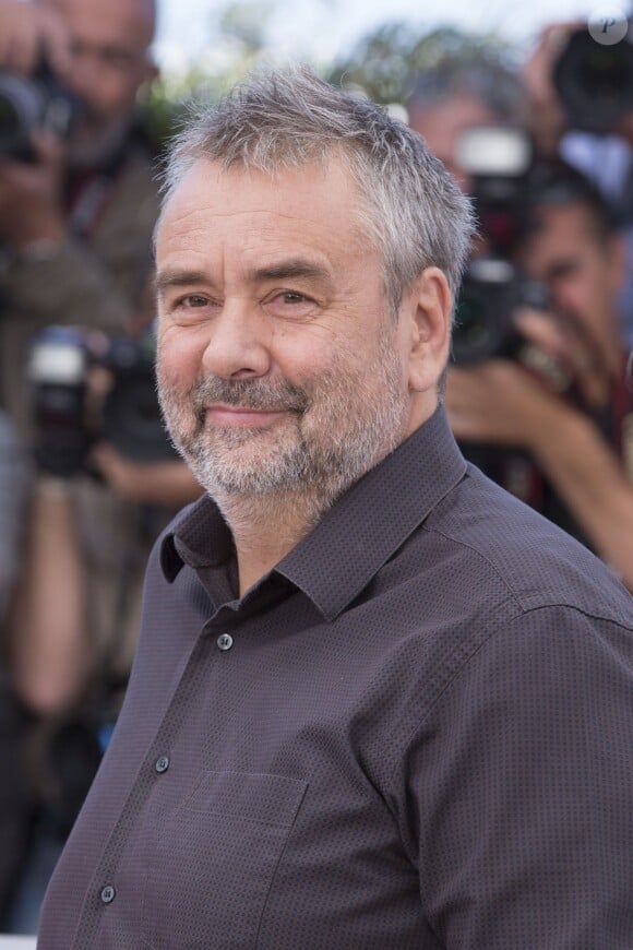 Luc Besson - Photocall du film "The Homesman" lors du 67e Festival international du film de Cannes, le 18 mai 2014.