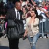 Kim Kardashian arrive dans les studios de l'émission "Jimmy Kimmel Live!"  le 4 août 2014. La belle brune est arrivée en jeans pour enfiler une tenue plus chic afin d'enregistrer l'émission.