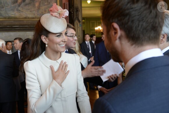 Kate Middleton à l'Hôtel de Ville de Mons le 4 août 2014