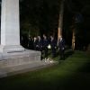The Duke of Cambridge (centre) and David cameron (2nd right) at a ceremony, commemorating the 100th anniversary of the start of the First World War at St Symphorien Military Cemetery in Mons, Belgium on August 4, 2014. Photo by Gareth Fuller/PA Wire/ABACAPRESS.COM05/08/2014 - Mons