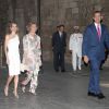 Le roi Felipe VI et la reine Letizia d'Espagne accueillaient le 7 août 2014 à Palma de Majorque, au palais de la Almudaina, près de 300 convives pour une grande réception annuelle en l'honneur des Iles Baléares.