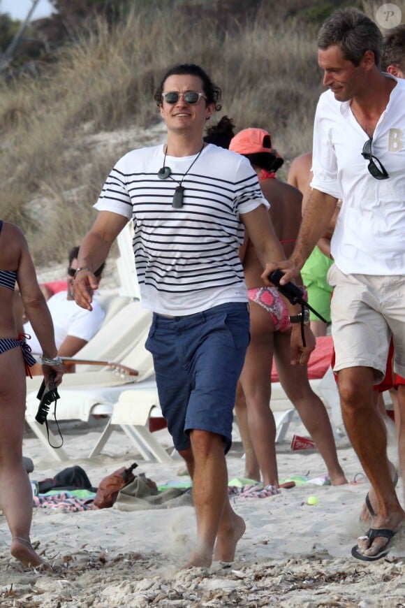 Orlando Bloom en vacances à Ibiza, le 1er août 2014.