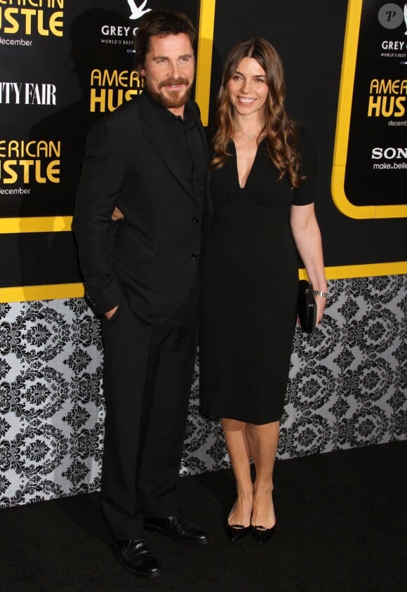 Christian Bale, Sibi Blazic - Avant-première du film "American Bluff" à New York, le 8 décembre 2013.