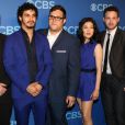Robert Patrick, Elyes Gabel, Ari Stidham, Jadyn Wong, Eddie Kaye Thomas et Katharine McPhee à la soirée CBS 2014 Upfront à New York, le 14 mai 2014.