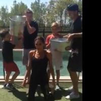 Victoria Beckham et ses fils : Courageux pour l'Ice Bucket Challenge en famille