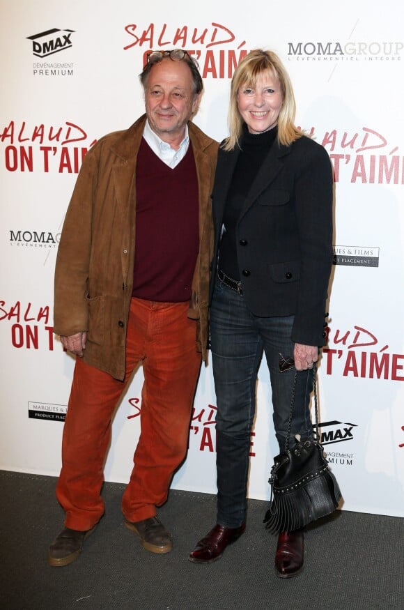 Chantal Ladesou et son mari Michel - Avant-première de 'Salaud on t'aime' à l'UGC Normandie sur les Champs-Elysées à Paris le 31 mars 2014.