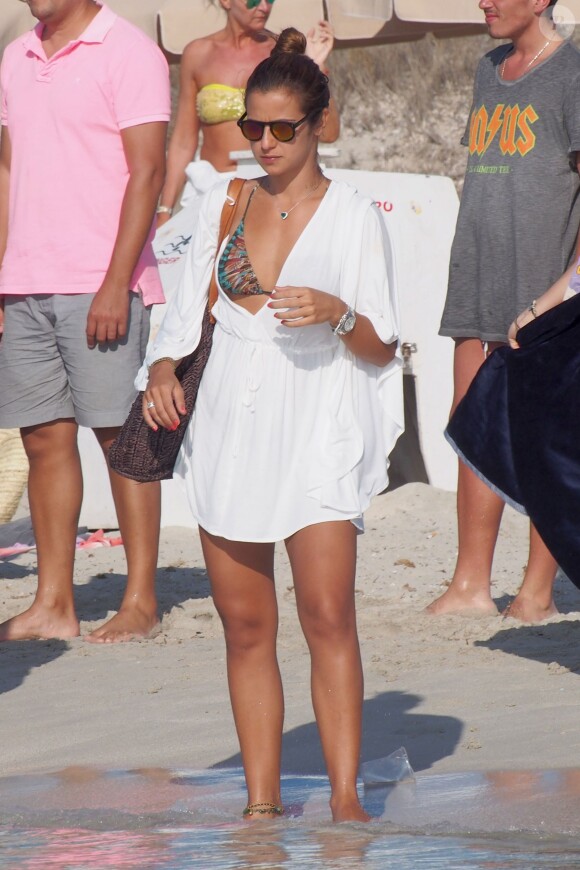 Paula Morais, la fiancée de Ronaldo, sur l'île de Formentera, le 21 août 2014