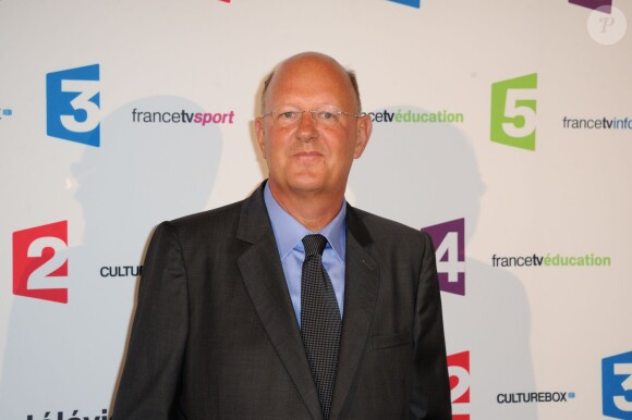 Remy Pflimlin - Conférence de rentrée du groupe France Télévisions au Palais de Tokyo à Paris, le 26 août 2014.