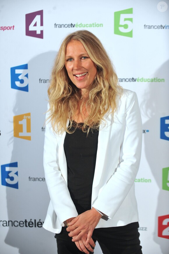 Agathe Lecaron - Conférence de rentrée du groupe France Télévisions au Palais de Tokyo à Paris, le 26 août 2014.