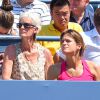 Judy Murray et Amélie Mauresmo lors du match d'Andy Murray au premier tour de l'US Open à l'USTA Billie Jean King National Tennis Center de New York le 26 août 2014