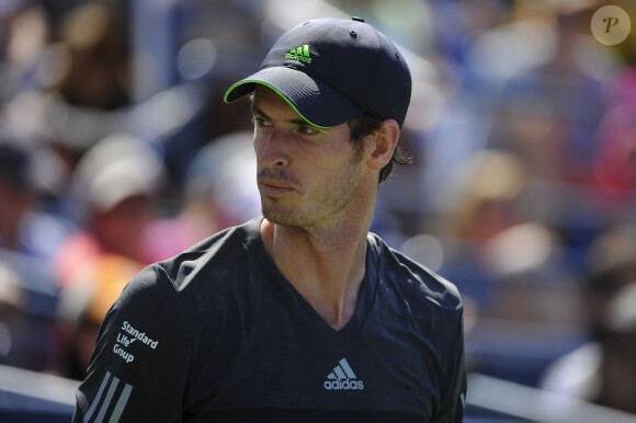 Andy Murray lors de son premier tour de l'US Open à l'USTA Billie Jean King National Tennis Center de New York le 26 août 2014
