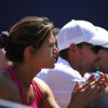 Amélie Mauresmo lors du match d'Andy Murray au premier tour de l'US Open à l'USTA Billie Jean King National Tennis Center de New York le 26 août 2014