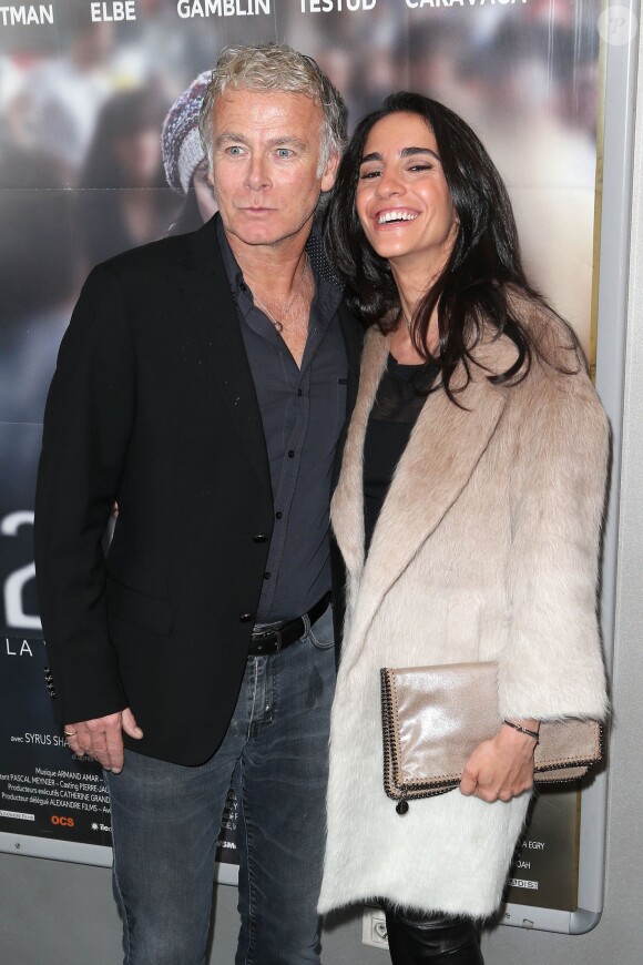 Franck Dubosc et sa femme Danièle à Paris, le 29 avril 2014.