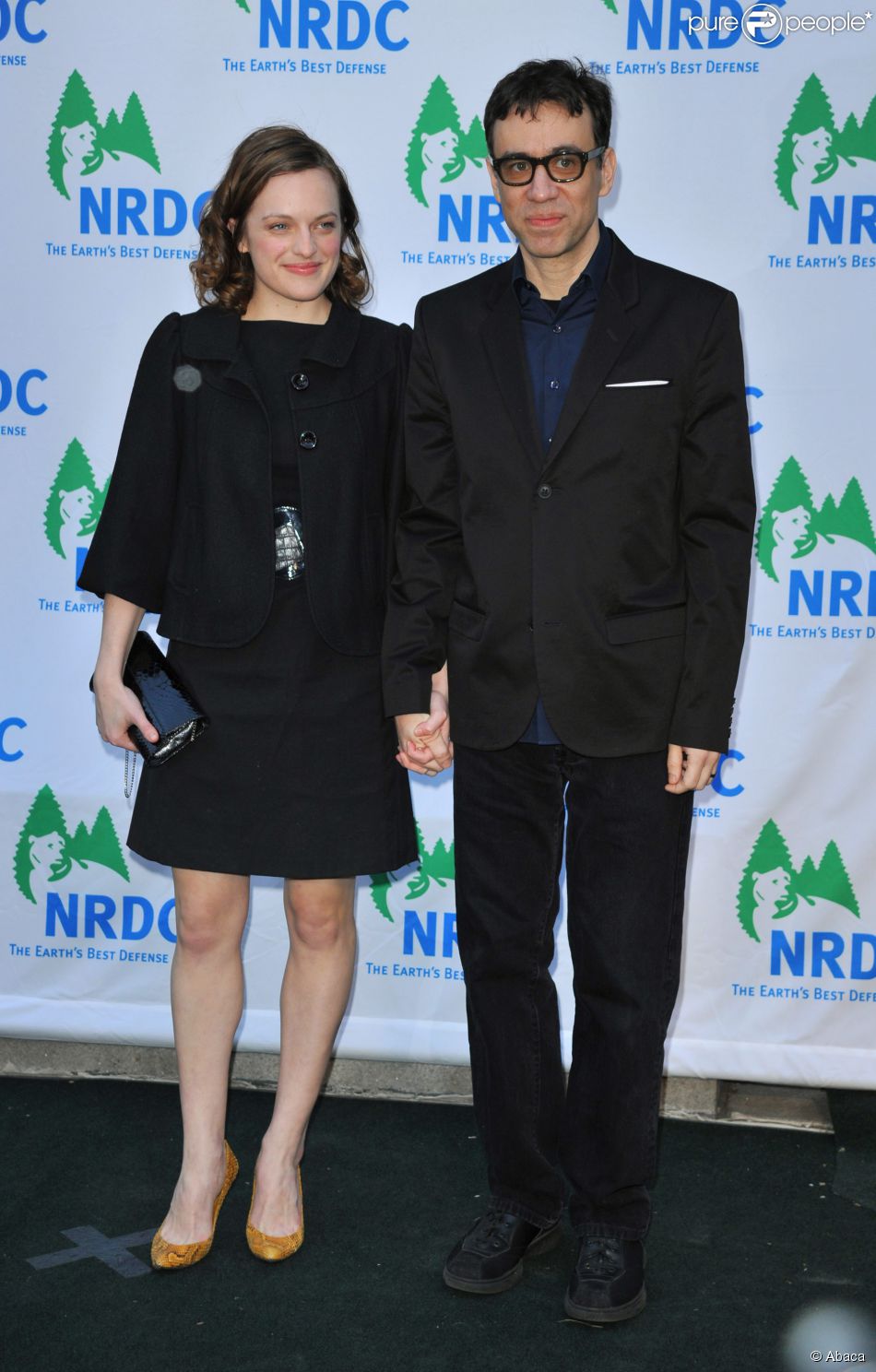  Fred Armisen et son ex-femme Elizabeth Moss &amp;agrave; New York, le 30 mars 2009.&amp;nbsp; 