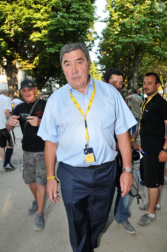 Eddy Merckx lors de l'étape finale du 100e Tour de France entre Versailles et Paris, sur les Champs Elysées à Paris, le 21 juillet 2013
