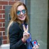 Lindsay Lohan dans les rues de New York, le 22 août 2014