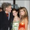 Bob Geldof et ses filles Pixie et Peaches à Londres, le 9 février 2005.