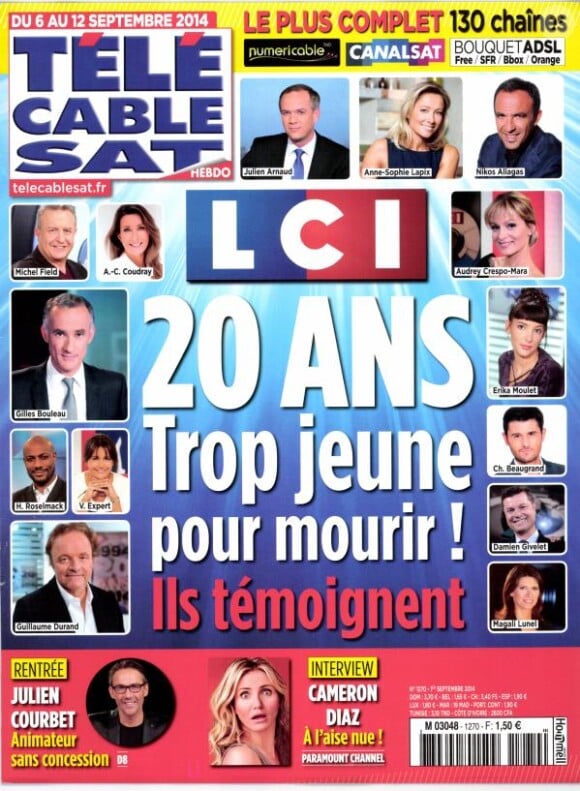 Le magazine Télé Cable Sat du 6 septembre 2014