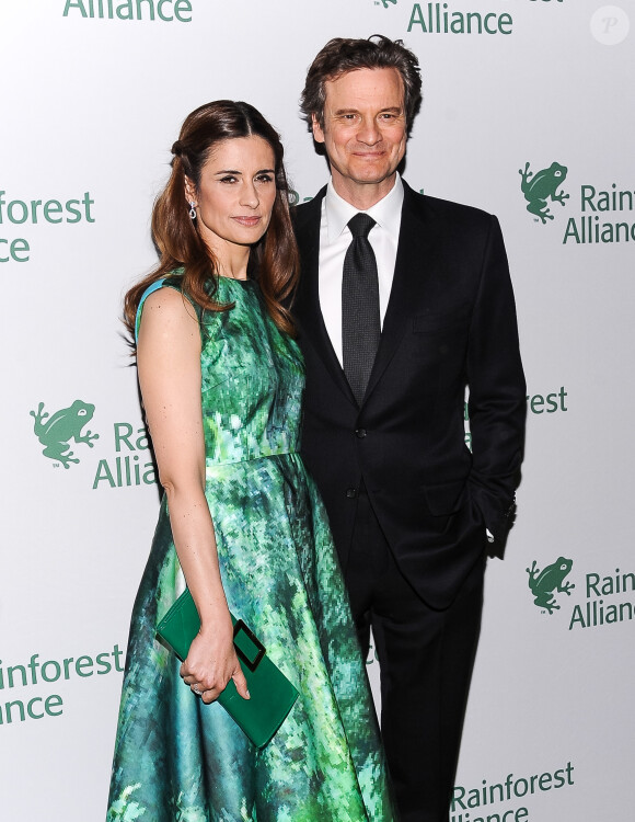 Colin Firth et sa femme Livia au gala "Rainforest Alliance" au Musée d'Histoire Naturelle à New York le 7 mai 2014