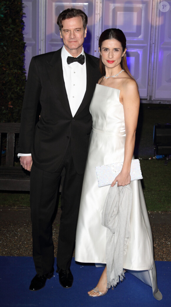 Colin Firth et Livia Giuggioli - Dîner de gala "Centrepoint Winter Whites" à Londres le 26 novembre 2013