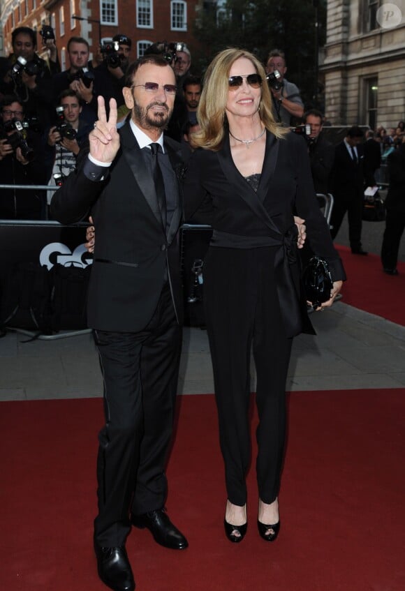 Ringo Starr et sa femme Barbara Bach lors de la soirée "GQ Men of the Year Awards 2014" à Londres, le 2 septembre 2014.