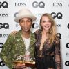 Cara Delevingne et Pharrell Williams lors de la soirée "GQ Men of the Year Awards 2014" à Londres, le 2 septembre 2014.