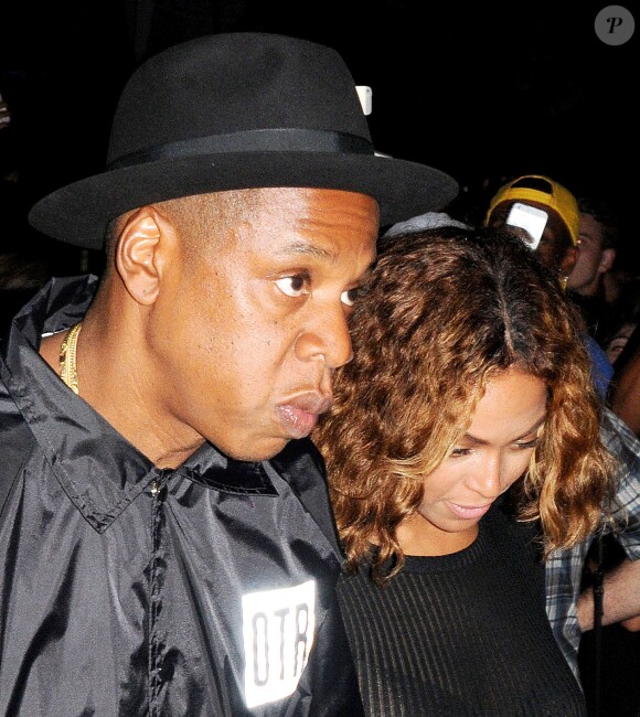 Jay-Z et Beyoncé Knowles lors du Festival Made in America à Los Angeles,le 31 août 2014.