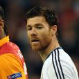  Didier Drogba et Xabi Alonso &agrave; Madrid le 3 avril 2013. 